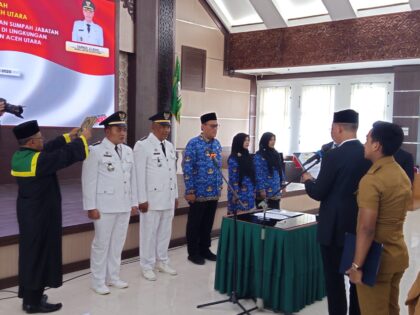 Perkuat Struktur Pemerintahan, Dorong Aceh Utara Bangkit, Pelantikan pejabat baru di lingkungan Pemkab Aceh Utara sebagai upaya mempercepat pelayanan publik dan mendukung visi Aceh Utara Bangkit,