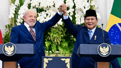Kemitraan Strategis Indonesia–Brasil, Presiden Lula, Presiden Prabowo Subianto, Brasil, Indonesia, Perdagangan Global, PTA Mercosur Indonesia, Program Makan Gratis Prabowo, Diplomasi Ekonomi, Global Selatan