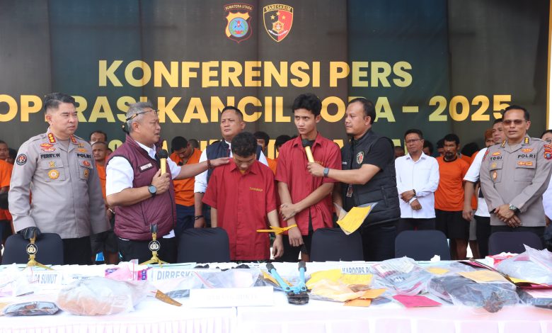 Polda Sumut, begal Kualanamu, begal Batang Kuis, pegawai Imigrasi, Ditreskrimum Polda Sumut, geng motor Medusa Area, kriminal Sumatera Utara, berita Medan, kejahatan jalanan