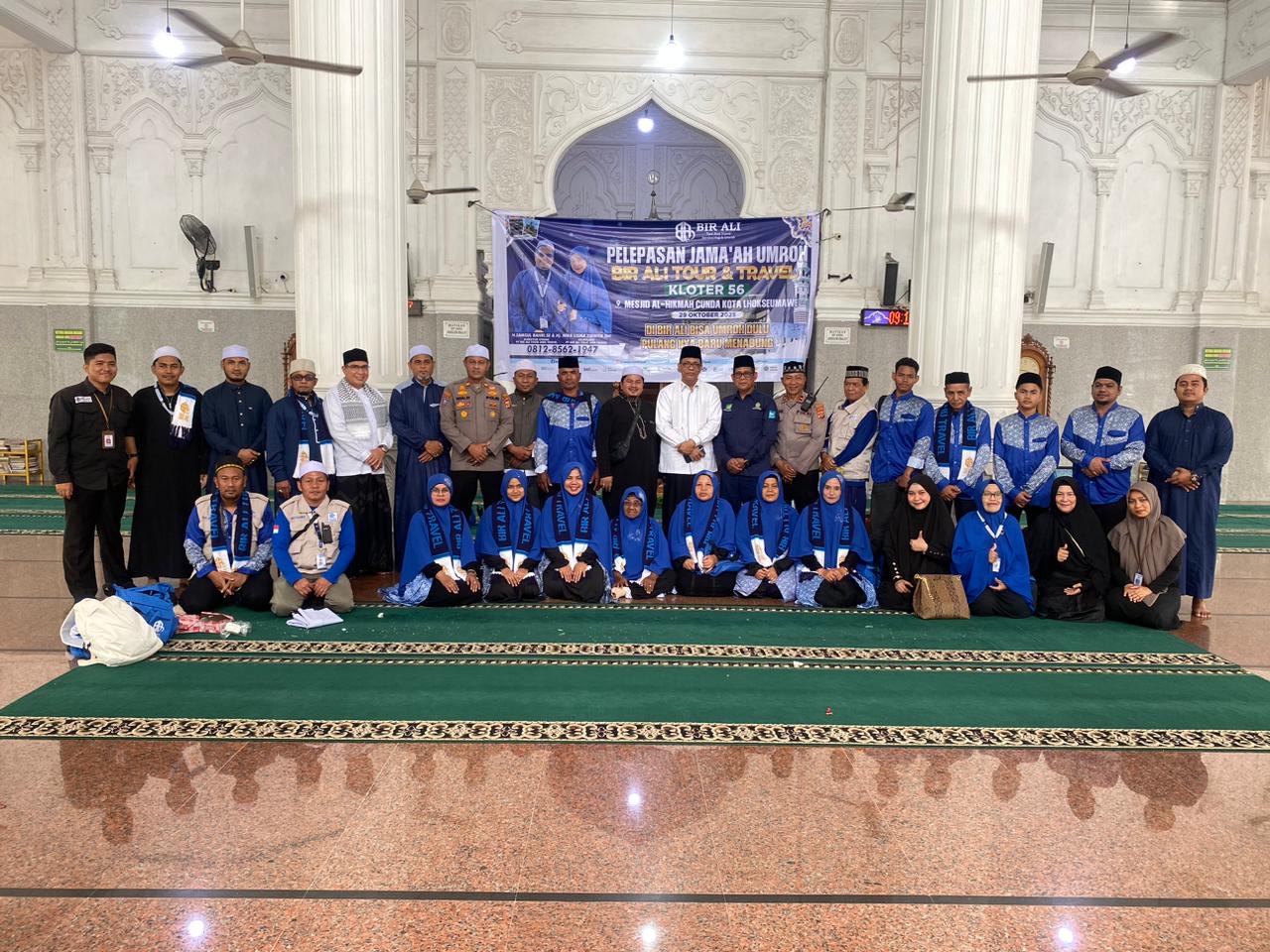 bir ali tour & travel, umrah aceh, jamaah umrah lhokseumawe, kloter 56 bir ali, bir ali tour makka, pelepasan jamaah umrah aceh, travel umrah terpercaya aceh