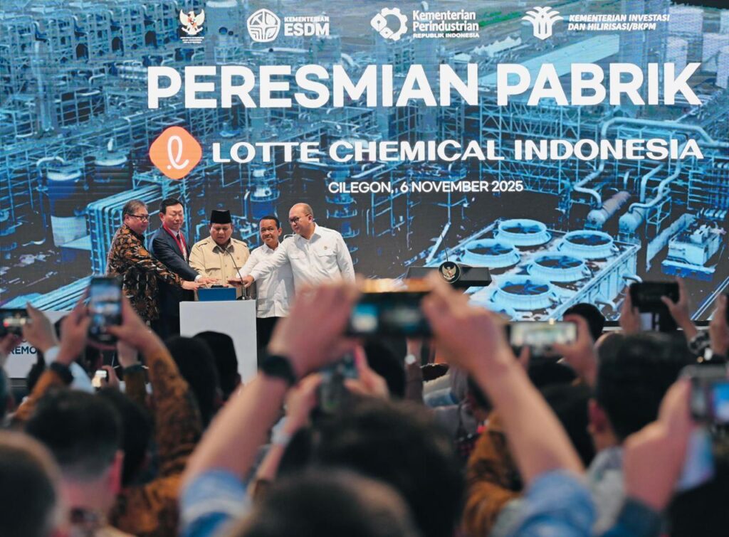 prabowo subianto, lotte chemical indonesia, hilirisasi industri, investasi asing, industri petrokimia, cilegon banten, bahlil lahadalia, kemeninves, ekonomi nasional, presiden prabowo
