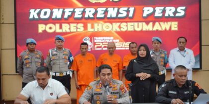 Polres Lhokseumawe, Sindikat Pencurian Rokok, Toko Grosir Sinar Aron, Pencuri Rokok Aceh Utara, Kriminal Lintas Provinsi, Polisi Tangkap Pencuri Rokok, Kasus Pembobolan Toko Lhokseumawe