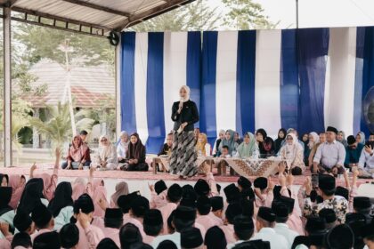 pemeriksaan kesehatan gratis, Wagub Lampung, Jihan Nurlela, pesantren Al Amin, Lampung Selatan, kesehatan pelajar, program Prabowo