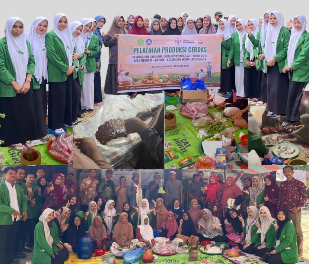 Mahasiswa bersama kelompok masyarakat telah melaksanakan pelatihan pembuatan awal produk permen Dinnek dan jamu Nahjan sebagai bagian dari upaya pemberdayaan ekonomi masyarakat pasca banjir di Gampong Meunasah Rayeuk, Kecamatan Nisam, Kabupaten Aceh Utara,