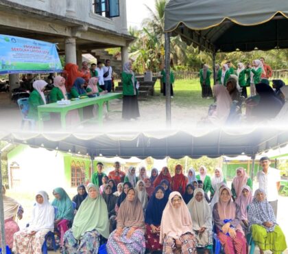 Sekolah Lansia Sehat, STIKes Muhammadiyah, Aceh Utara, hipertensi, asam urat, pasca banjir, kesehatan lansia