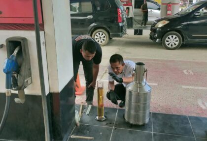 sidak SPBU Lhokseumawe, BBM bersubsidi, Polres Lhokseumawe, kualitas BBM, takaran BBM, inspeksi SPBU, Satreskrim
