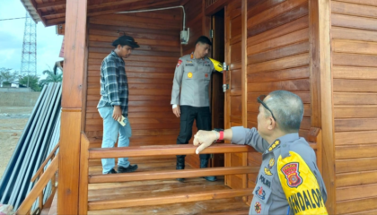 Kapolda Aceh meninjau pembangunan hunian tetap Polri di Aceh Tamiang 2026