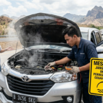 Bahaya mesin overheat mobil akibat radiator rusak dan kipas pendingin mati saat kendaraan digunakan di jalan