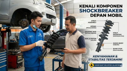 Komponen shockbreaker depan mobil lengkap beserta fungsi dan tips perawatan suspensi kendaraan agar tetap nyaman dikendarai