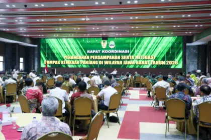 Kepala BMKG Teuku Faisal Fathani saat memaparkan prediksi musim kemarau 2026 dan ancaman El Nino di Mabesad Jakarta