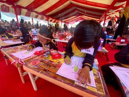 302 siswa PAUD mengikuti lomba mewarnai di Aceh Utara
