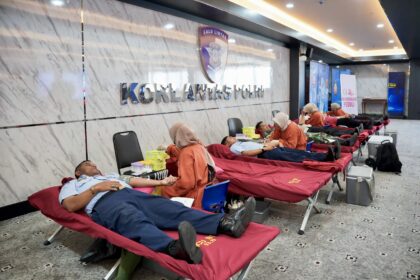 Donor darah Korlantas Polri sambut HUT ke-71 Lalu Lintas Bhayangkara